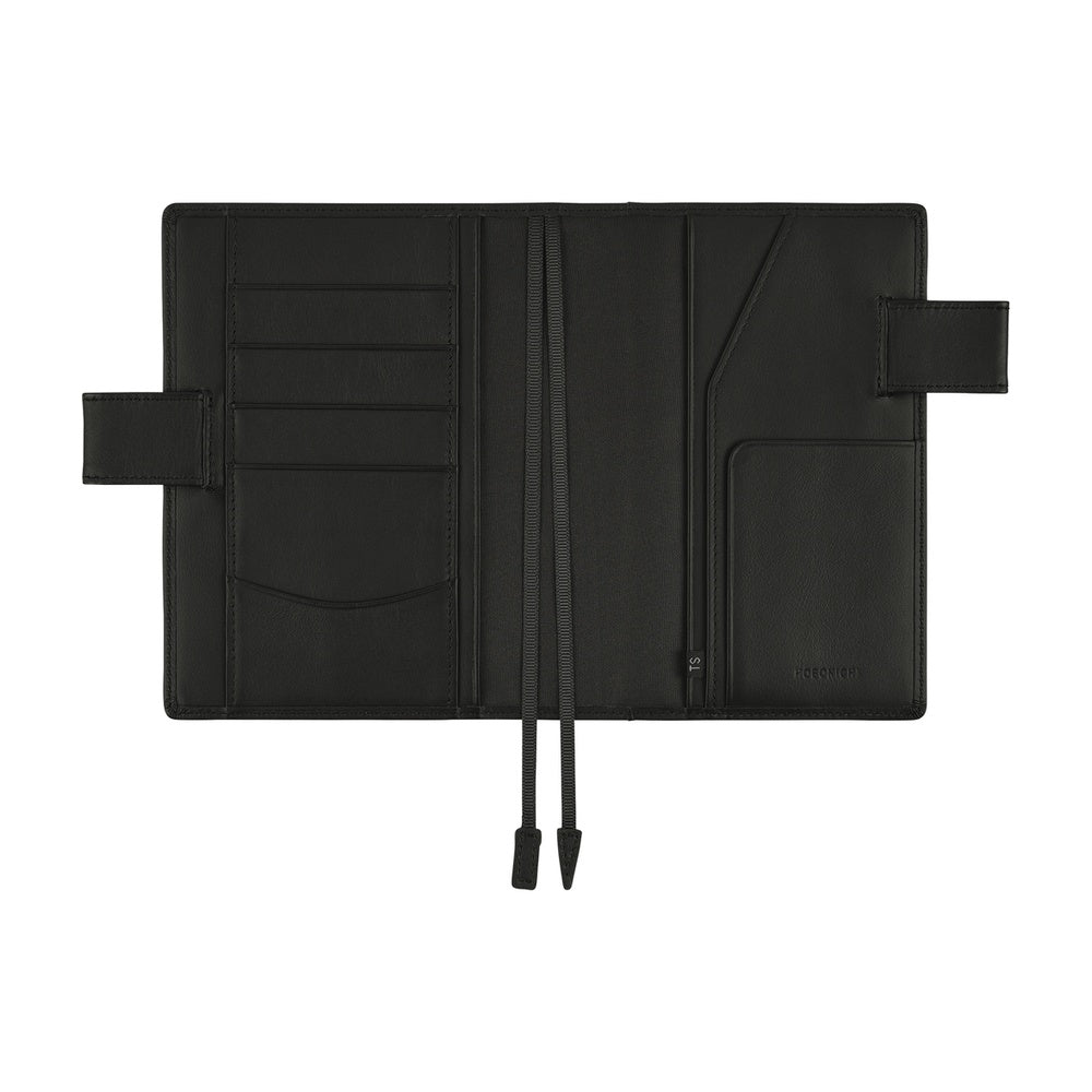 Hobonichi Original Book & Cover 2026 - Leather: TS Basic - Black - April Start - A6