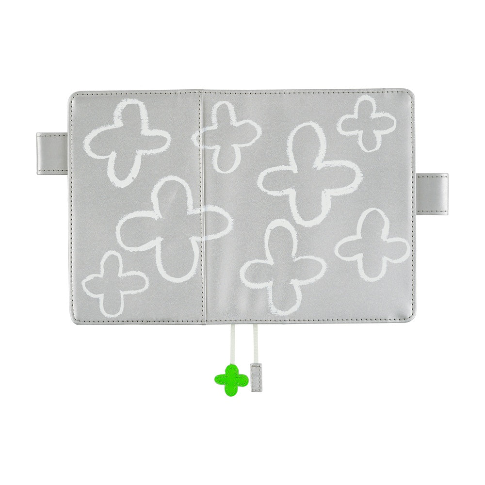 Hobonichi Original Book & Cover 2026 - Makoto Matsubayashi: Silver Flowers - April Start - A6