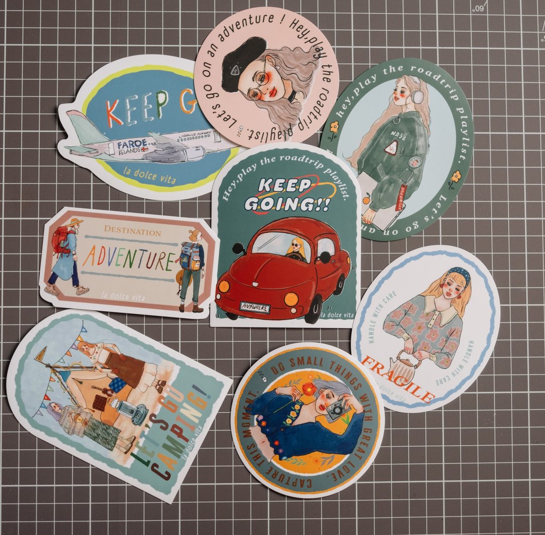 La Dolce Vita Waterproof Die-cut Sticker - Travel Agency