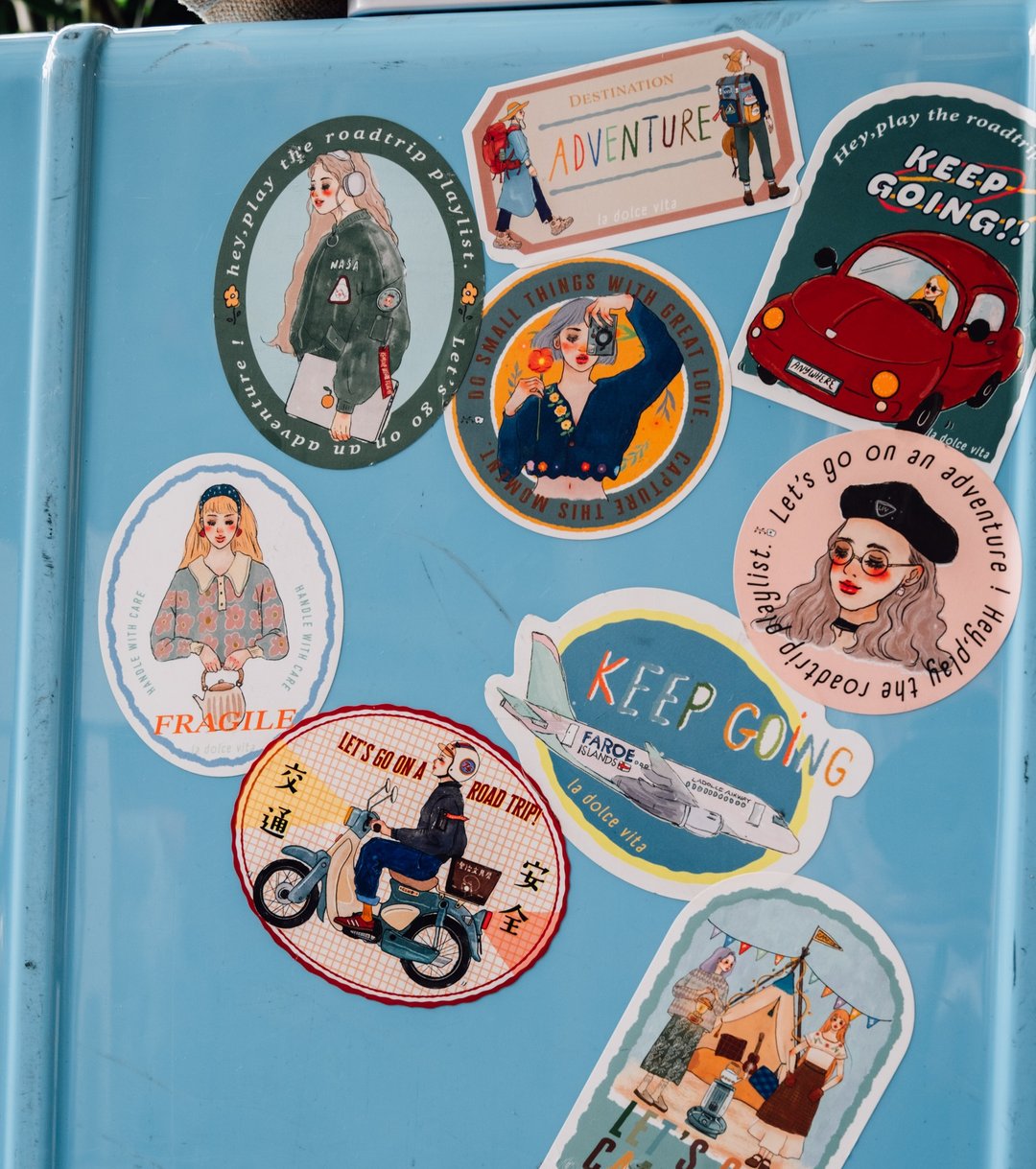 La Dolce Vita Waterproof Die-cut Sticker - Travel Agency