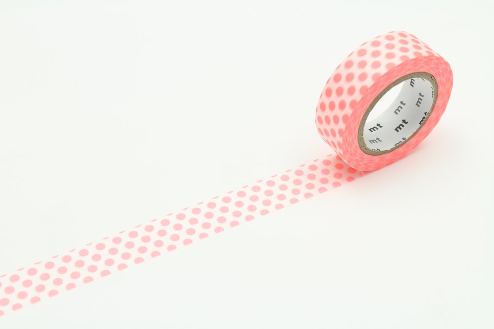 mt Washi Tape - Deco - Dot Shocking Red