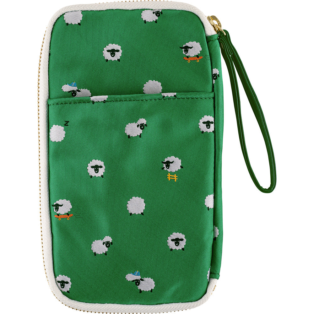 Hobonichi 2027 Small Drawer Pouch - Bow & Tie: Sheep Sheep Sheep
