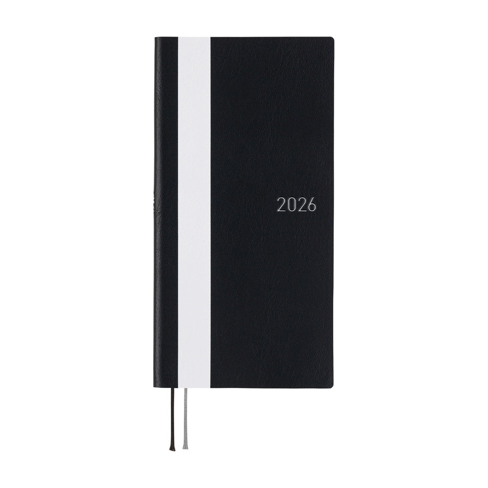 Hobonichi Techo Weeks 2026 - White Line: Black