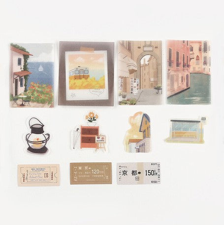 BGM Flake Sticker - Travel Diary - City