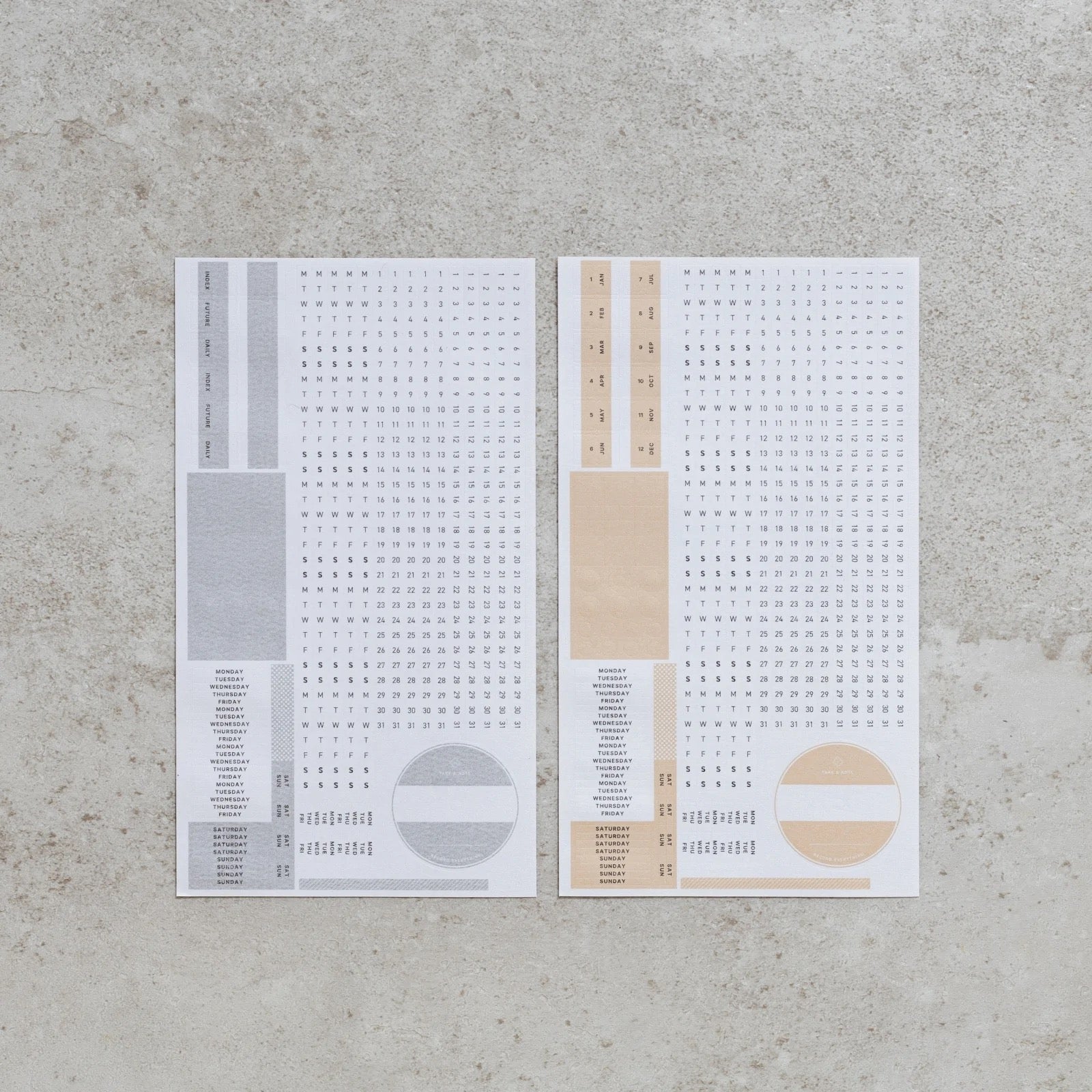 Take A Note - Record Calendar Washi Stickers
