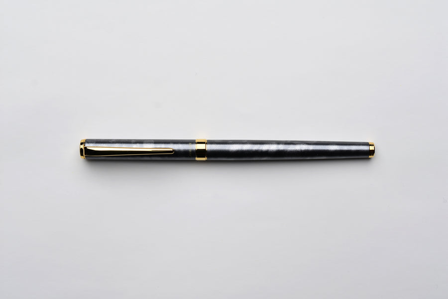 Pilot Cavalier Fountain Pen - Marbled - Black/Grey