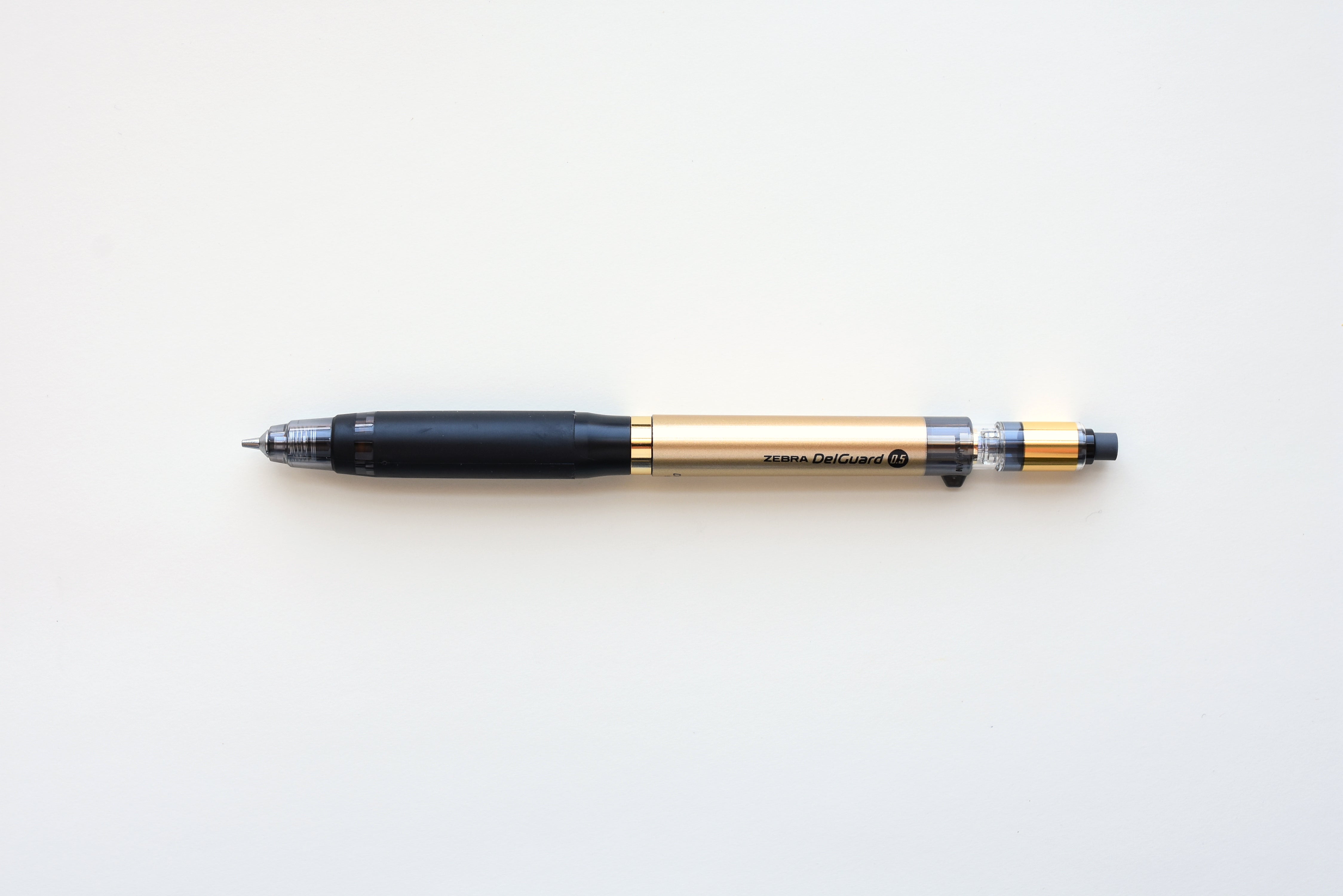 Zebra DelGuard Mechanical Pencil Type ER - 0.5mm - Limited Gold Black