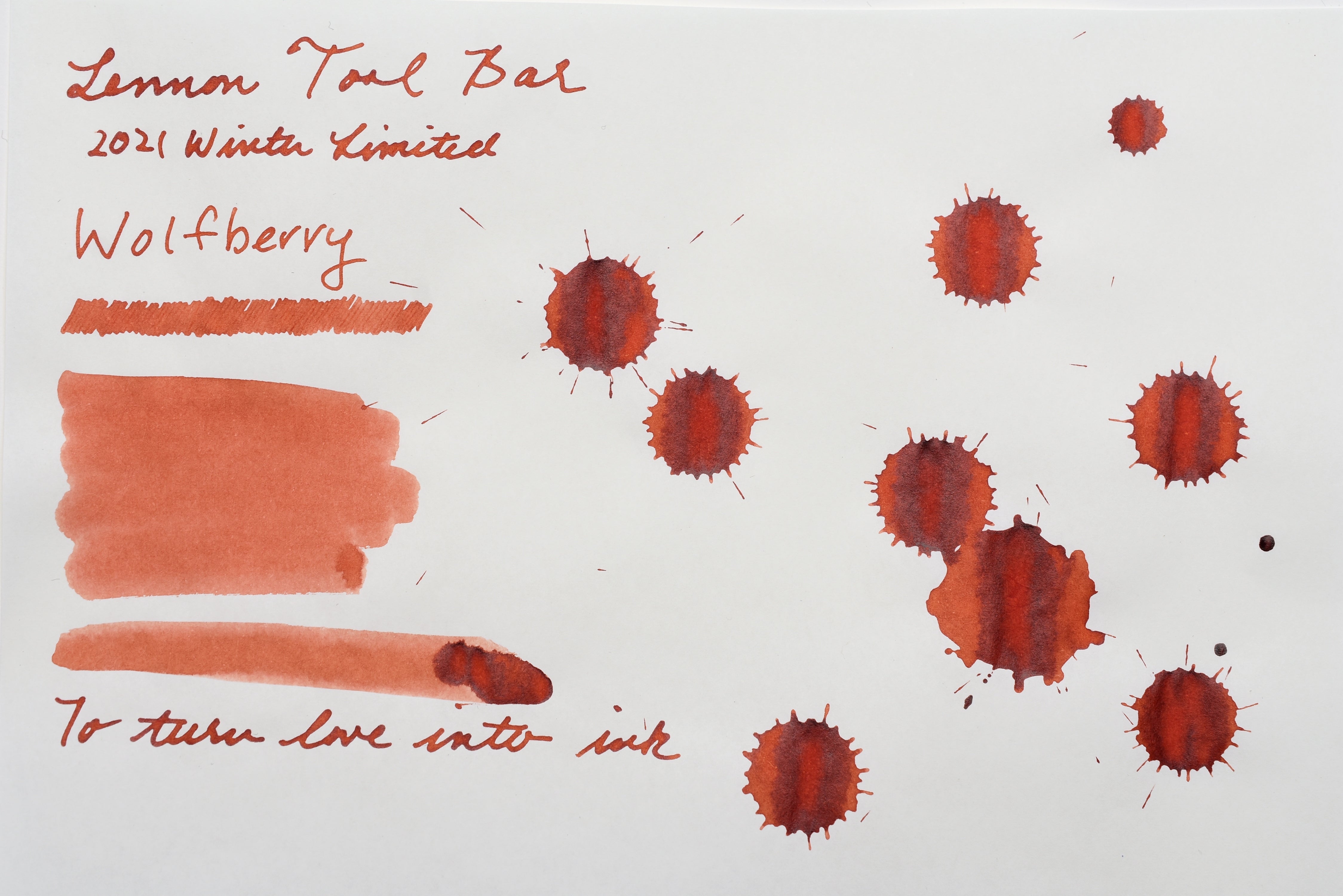 Lennon Tool Bar - 2021 Winter Limited - Winter Tonics - 枸杞 Wolfberry