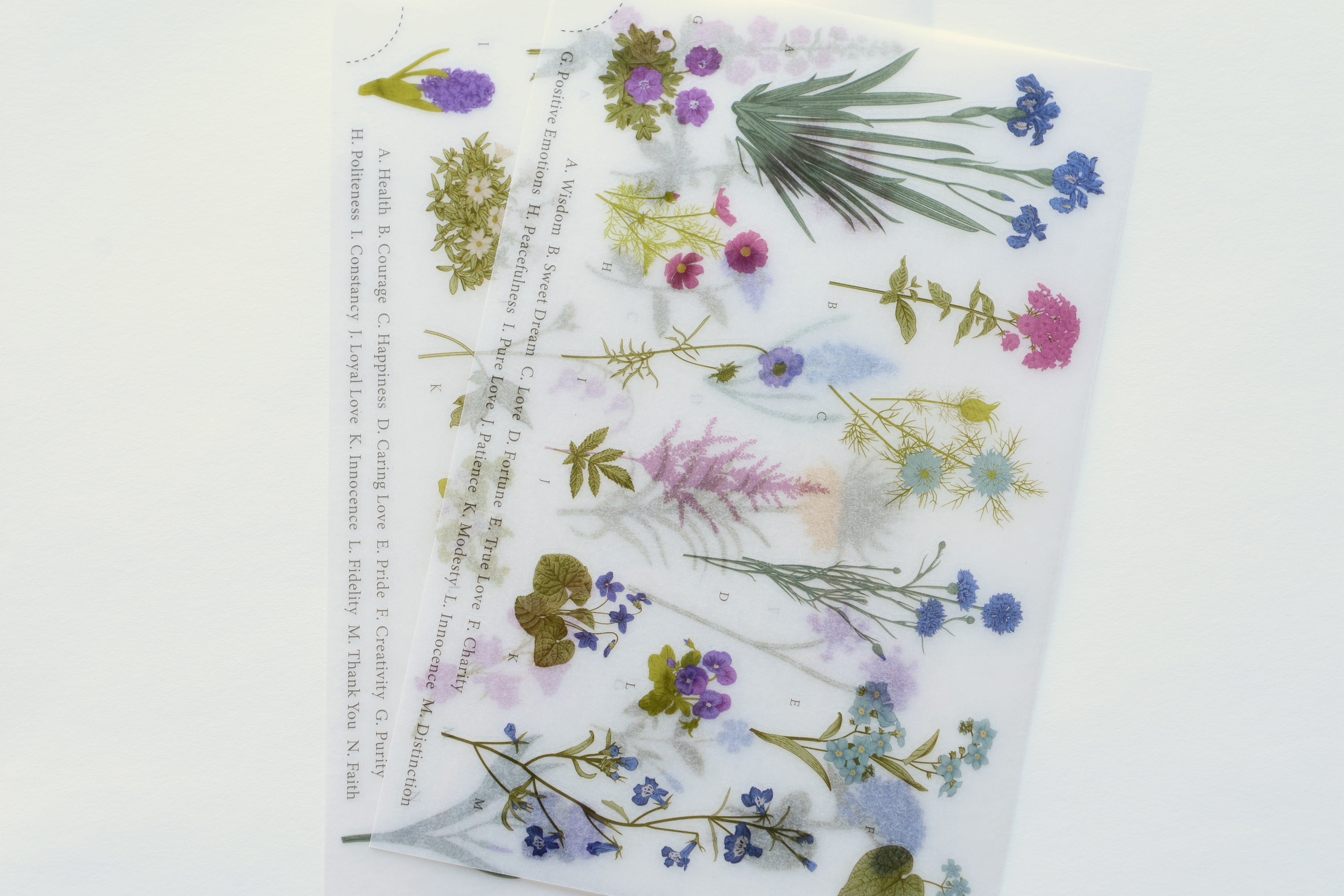 MU Print-On Stickers - Flower Sign - #127