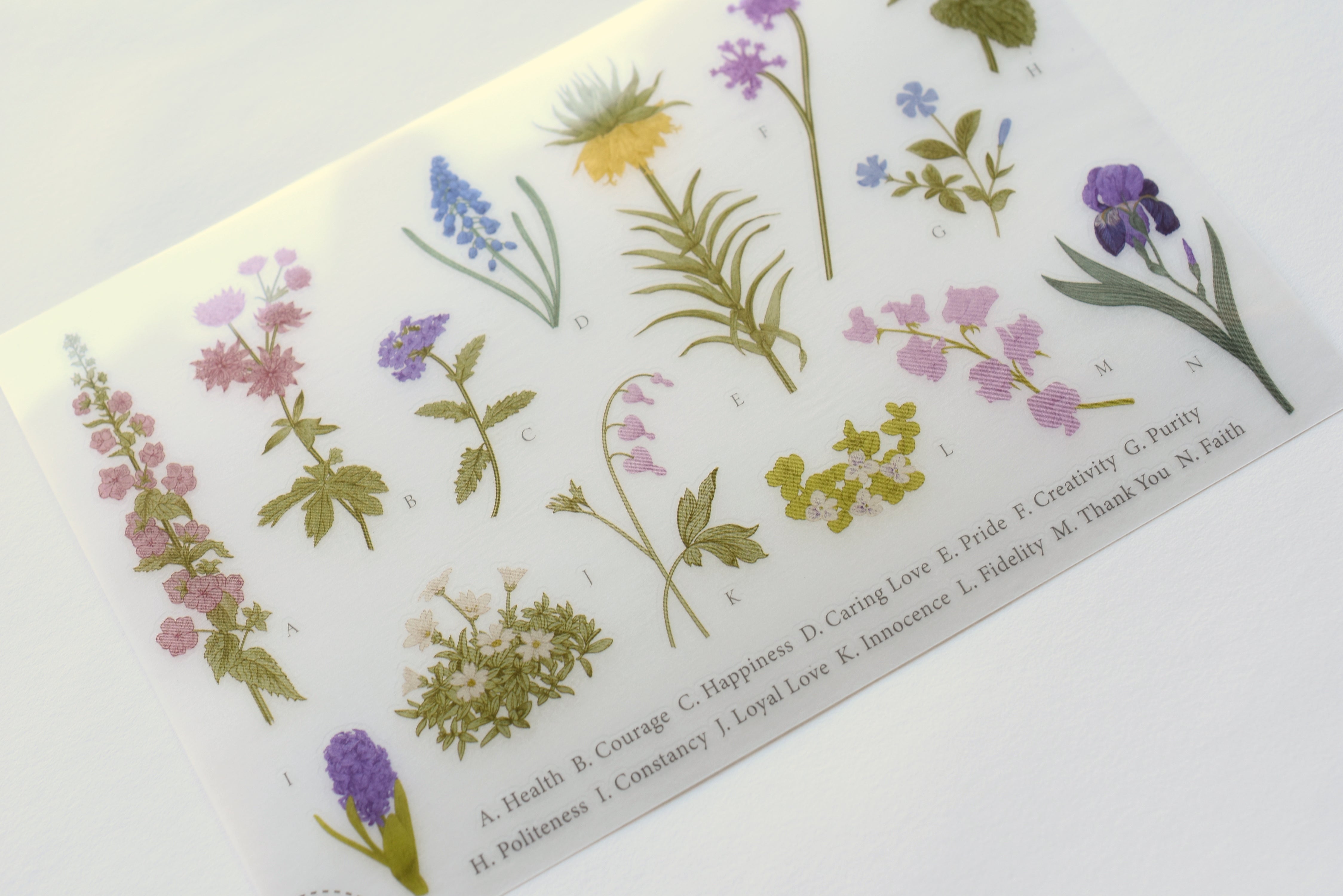 MU Print-On Stickers - Flower Sign - #127