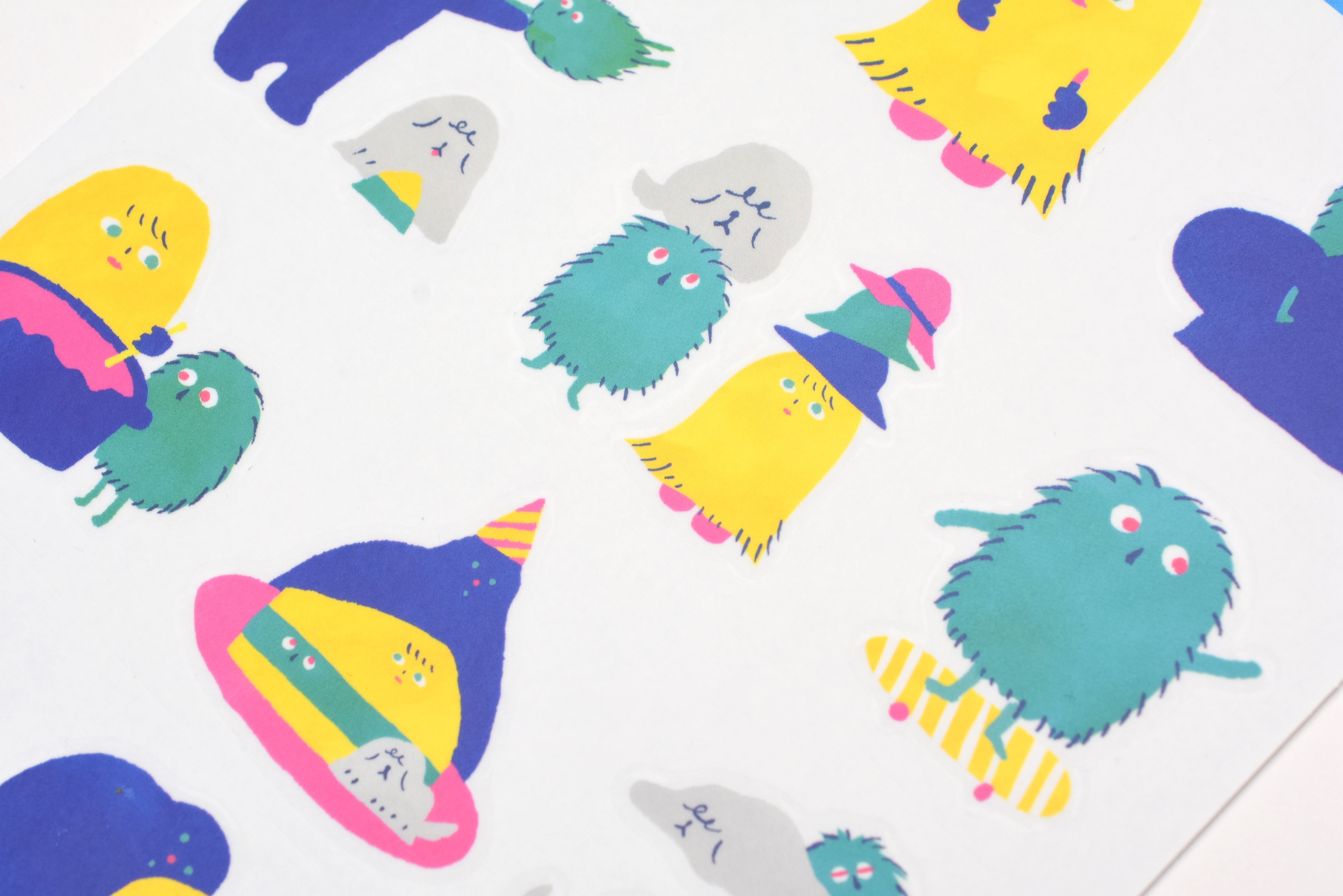 Hitotoki Large Size Sticker Sheet - Monsters