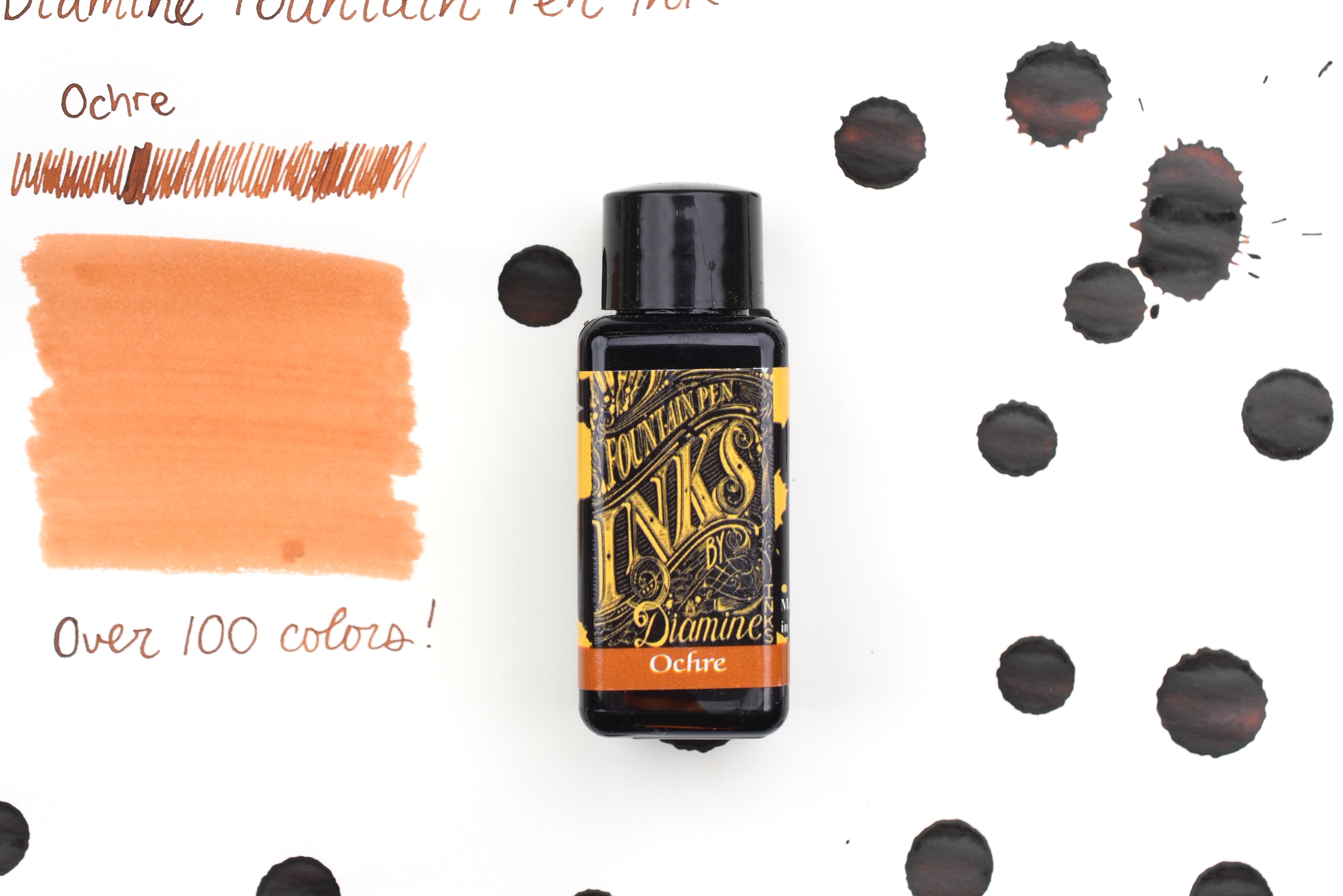 Diamine Fountain Pen Ink - Ochre - 30mL