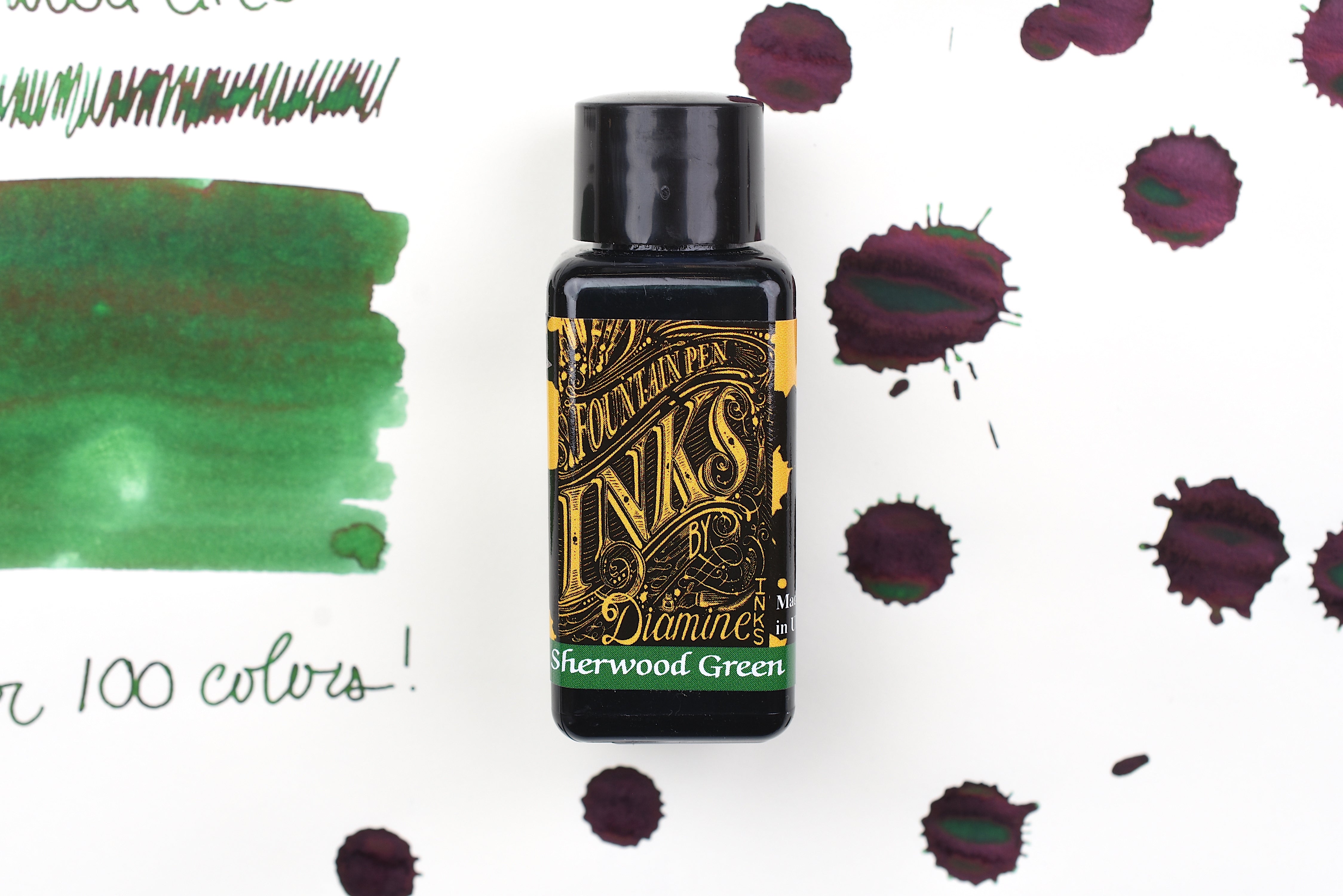 Diamine Fountain Pen Ink - Sherwood Green - 30mL