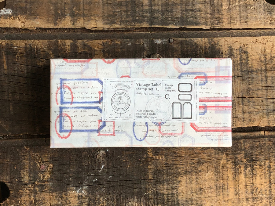 LCN Vintage Label Stamp Set C